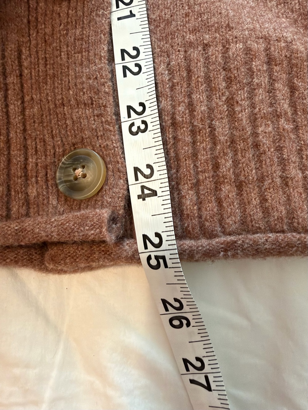 Lucky Brand Oversized Pocket Cardigan Baltic Amber Brown Medium NWOT - Picture 6 of 7